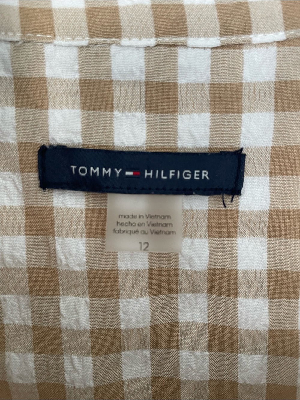 Tommy Hilfiger Gingham Button-Up Maxi Dress - Picture 4 of 13